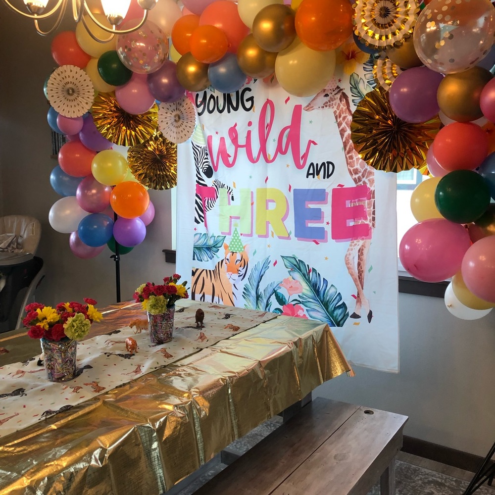 “Young, Wild & Three” Party Decorations